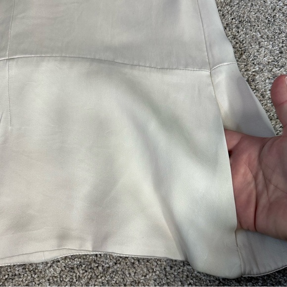 Loewe 100% Silk sleeveless blouse tank cream ivory sz 40 10 Large luxury Rare - Picture 8 of 14
